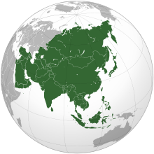 Pembagian Kawasan Negara-Negara di Benua Asia